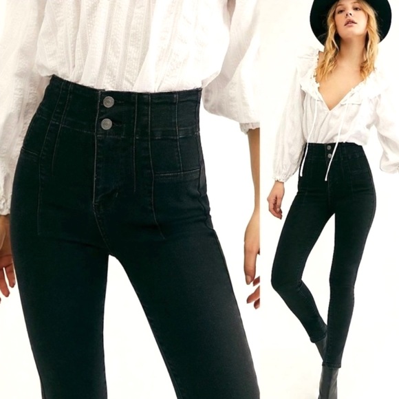 Anthropologie Denim - NWT Free People Jayde Skinny High Rise Jeans